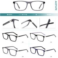 Combined frames for glasses, acetate + metal, with spring hinges Big City JB-LB731