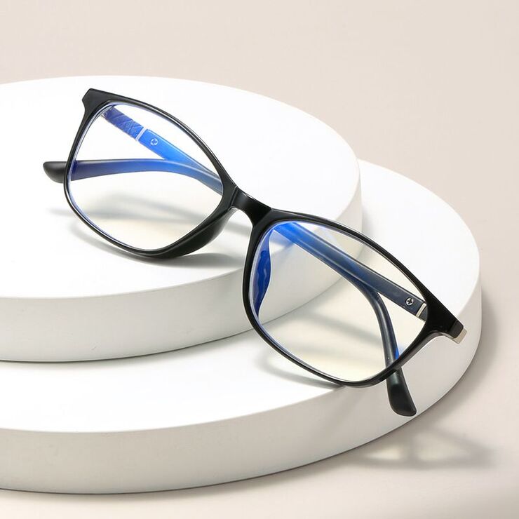 TR90 glasses for myopia, with Blue ray cut protection, diopters from 0.00 to -6.00, RMC=62-64, KY2820-5平光