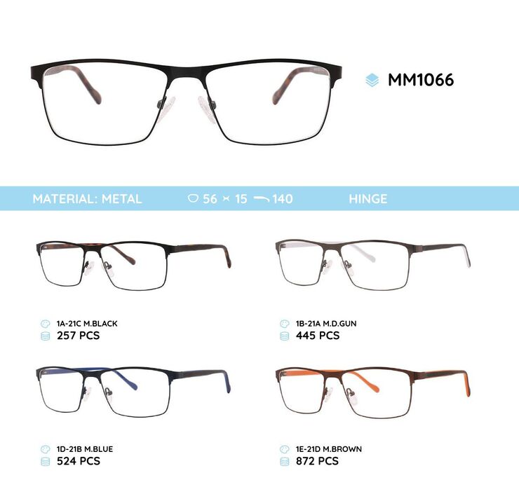 Metal men's frames for glasses MM1066