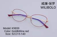 Metal ultrathin frames Wilibolo, with rhinstones K9859