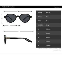 Plastic round sunglasses Elit 6036-EL