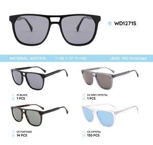 Acetate frames polarized sunglasses WD1271S