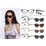 Оправа для очков пластиковая TR90+CP с защитой от синего света, с флексом  + поляризационная солнцезащитная насадка (клипон) Leke LK8823