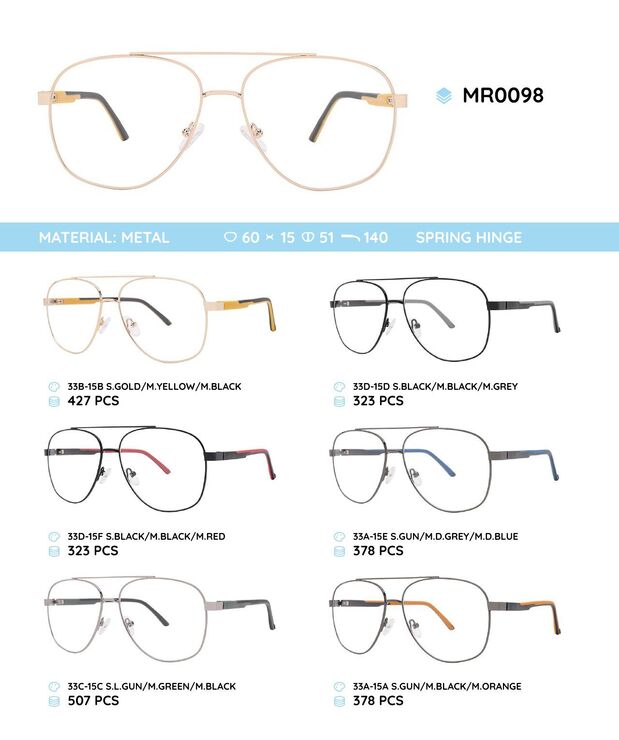 Metal frame with TR-90 temples MR0098