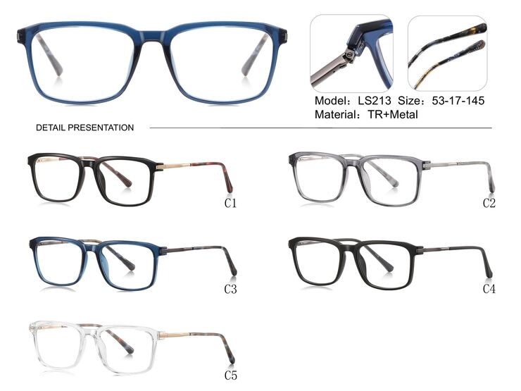 Plastic TR90 frame for glasses with UV protection More LS213