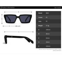 Plastic square sunglasses for men Elit 3625-EL
