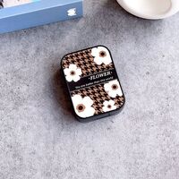 Soft contact lens kit XY5048黑盒咖盒花图