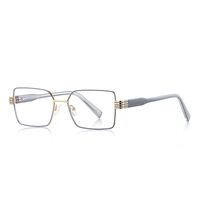 Оправа женская металлическая + пластик TR90, линзы-блюблокеры с защитой от ультрафиолета и синего света More FCS3160