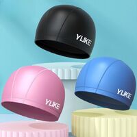 Swimming waterproof anti-fog goggles for kids, with swimming cap, 1700-YU