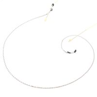 Металлическая нескользящая цепочка серебряного цвета, для очков и масок GS006