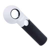 Magnifier with universal backlight, magnifying glass with handle 306L-XX, diameter: 30 mm and 21 mm, magnification: 16Х, 30X