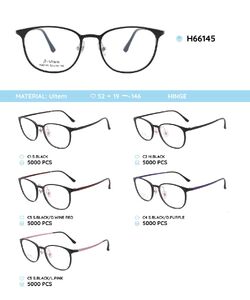 Plastic Ultem eyeglasses frame H66145