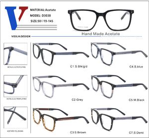 Оправа пластиковая из ацетата с флексом D3038-DA