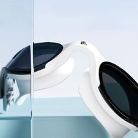 Очки для плавания водонепроницаемые с защитой от запотевания, с шапочкой, 6612-YU