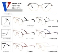 Оправа металлическая полуободковая с флексом D1010-DA