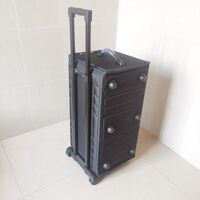 Mobile box (suitcase, trunk, organizer, display case) on wheels for frames and glasses for 192 slots JS-C220921