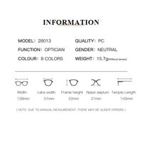 Plastic glasses with blue light protection for women 28013-PN