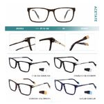 Combined frames for glasses, acetate + metal, with spring hinges  Big City JB25602