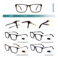 Combined frames for glasses, acetate + metal, with spring hinges  Big City JB25602