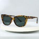 Polarized plastic TR90 sunglasses with UV400 protection 6013-GT