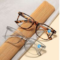 Plastic glasses for reading, with Blue ray cut protection, automatic diopters +1.00-6.00, RMC=62-64, KY8082T弹簧变焦