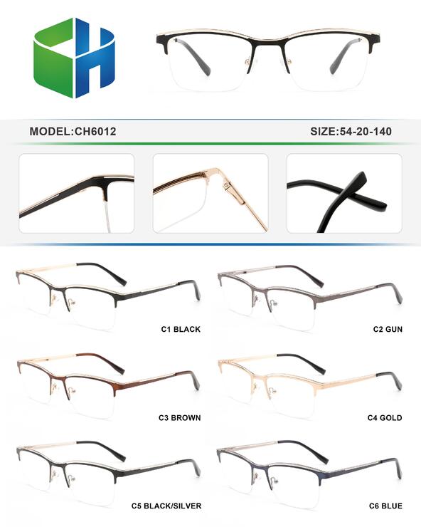 Оправа металлическая полуободковая с флексом CH6012-DA