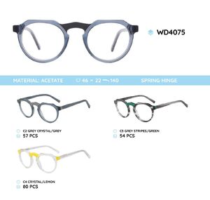 Plastic frames for glasses acetate material WD4075