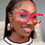 Combined (plastic + metal) glasses with blue light protection for women 88910-7113-PN