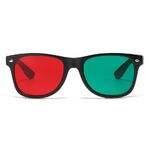 Red-green/red-blue 3D glasses for vision training for amblyopia and color blindness, for viewing 3D movies, computers, and television.