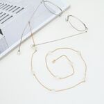 Metal non-slip chain, with crystal beads, for glasses and masks GA073