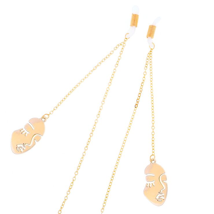 Металлическая нескользящая цепочка, с подвеской маска, для очков и масок GL310