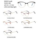 Очки защитные металлические с антибликовым покрытием Landi LD801