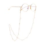 Gold-colored metal non-slip chain, with moon, for glasses and masks GL970
