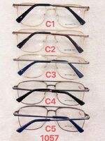 Metal frame for glasses with spring hinges Defile D1057