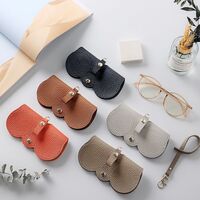 Sunglasses and eyeglasses hard shell case with string Q-48
