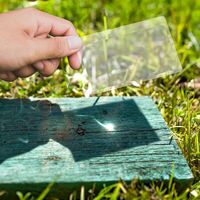 Portable pocket magnifier 2101A, dimensions: 85*55 mm, magnification: 3Х