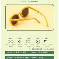 Polarized silicone folding sunglasses with UV400 protection for kids T32025