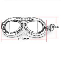 Safety shockproof sports goggles 风镜-哈雷银框-直角