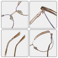 Combined frame (metal + TR90) or glasses with blue light protection, with spring hinges FA87278