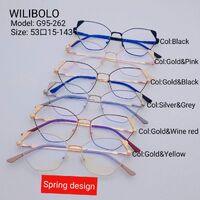 Оправа металлическая ультратонкая с флексом Wilibolo G95-262