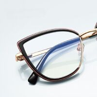 Metal + TR90 plastic Blue Blocker glasses frame for women with UV and blue light protection lenses More FCS3153