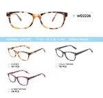 Plastic acetate eyeglasses frame for women with spring hinges WD2226