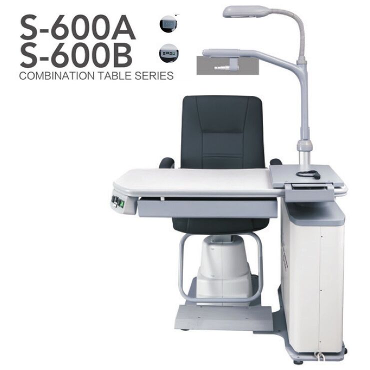 Ophthalmologist workstation, combined table + chair S-600AB, tabletop 1020*480 mm