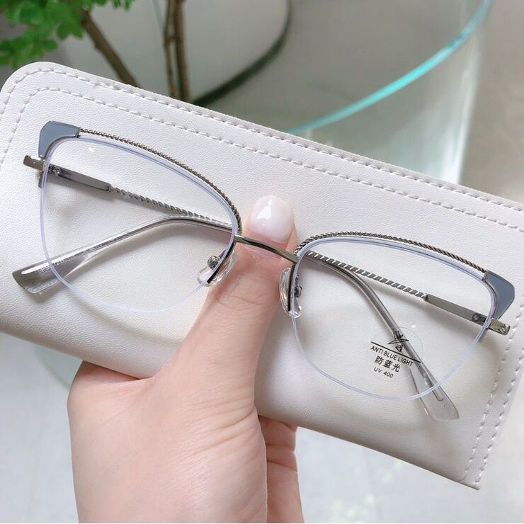 Combined nylor frame (metal + TR90) with Blue Ray Cut protection lenses MAMO F93026