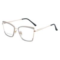Combined frame (metal + TR90) or glasses with blue light protection, with spring hinges FA87104
