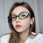 Plastic glasses with blue light protection for women 8094-PN