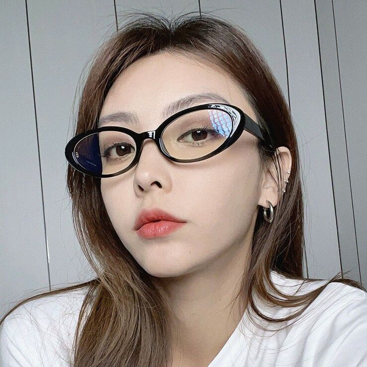 Plastic glasses with blue light protection for women 8094-PN
