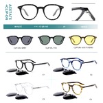 Оправа пластиковая из материала ацетат + насадка поляризационная солнцезащитная (клипон) Big City M1123S