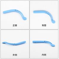 Наконечники на заушники силиконовые детские с винтовой фиксацией JT23-7, 65 мм (цена за пару)