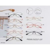 Metal frame MAMO with Blue Ray Cut protection lenses and flex F93101